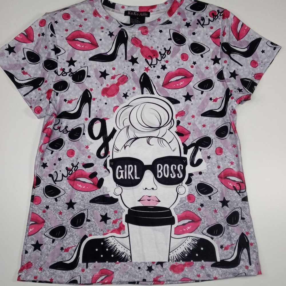 NWT Girl's Short Sleeve T-Shirt  size Medium Y2K
